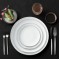 Customizable Silver Rim Charger Plates Luxury Bone China Crockery for Wedding Reception Ceramic Dinner Plate Manufacturers