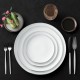 Customizable Silver Rim Charger Plates Luxury Bone China Crockery for Wedding Reception Ceramic Dinner Plate Manufacturers
