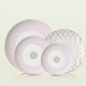 Moroccan Style Plates and Dishes with Gold Rim Fine Bone China Mexican Mandala Plates Pink Boho Wedding Charger Plate