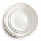 Luxury White and Gold Dinner Dish Plates Set 42% Bone China Platter for Royal Wedding Gold Edge Ceramic Charger Plate