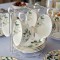 Wholesale High Tea Cups and Saucers Set for Gift Pretty Flower Bone China Teacup  English Floral Coffee Cups for Royal