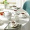 Fine Bone China Tea Pots & Kettles White Teapot and Teacup Set Ceramic Tea Cup Set with Pot