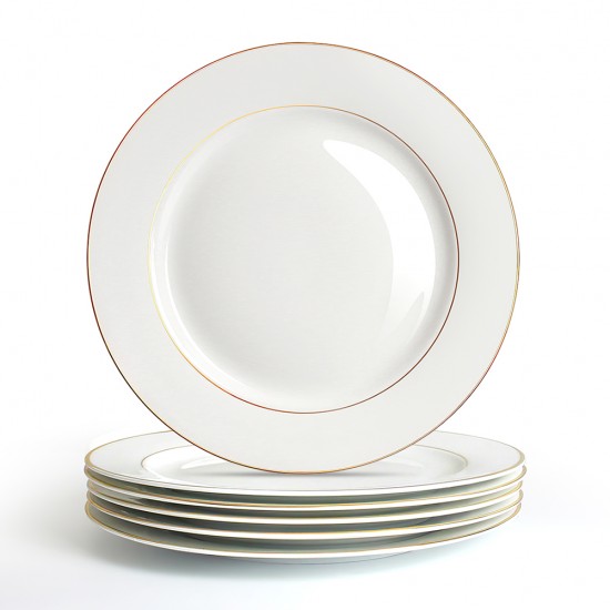 Factory Wholesale Hotel Collection Plates for Fine Dining Expensive Bone China Plates for Luxury Wedding