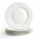Factory Wholesale Hotel Collection Plates for Fine Dining Expensive Bone China Plates for Luxury Wedding