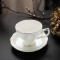 Luxury English Bone China Tea Cup and Saucer Set Beautiful Floral Teacup and Coffee Cup with Gold Trim
