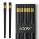 Luxury Japanese Sushi Chopsticks Fiber Glass Asian Chinese Restaurant Heat-resistant Chop Sticks