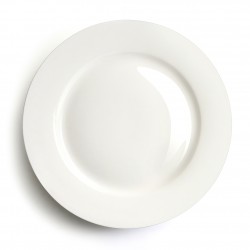 Plain White Dinner Plates Fine Bone China Quarter Plate Pure White Ceramic Dining Plates for Wedding
