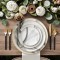 Luxury Gold Rimmed Charger Plates Crockery Wholesale Bone China Dish Plates for Hotel Wedding Assiettes En Porcelaine En Gros