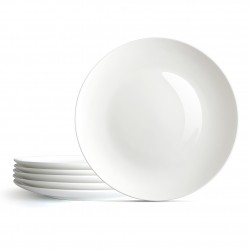 Wholesale Plain White Dinner Plates Bone China Round Ceramic Tray Plates for Events