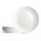 Wholesale Plain White Dinner Plates Bone China Round Ceramic Tray Plates for Events