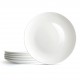 Wholesale Plain White Dinner Plates Bone China Round Ceramic Tray Plates for Events