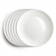 Fine Bone China Lunch Dessert Cake Plates Circle Bread and Butter Plate White Pastry Appetizer Quarter Plate